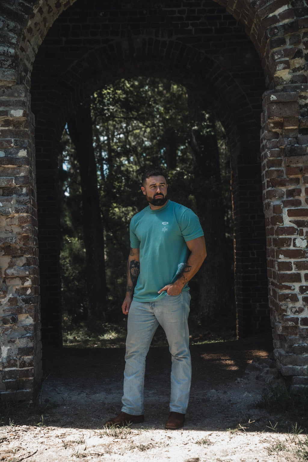 Jesus Saves Premium Tee - Seafoam