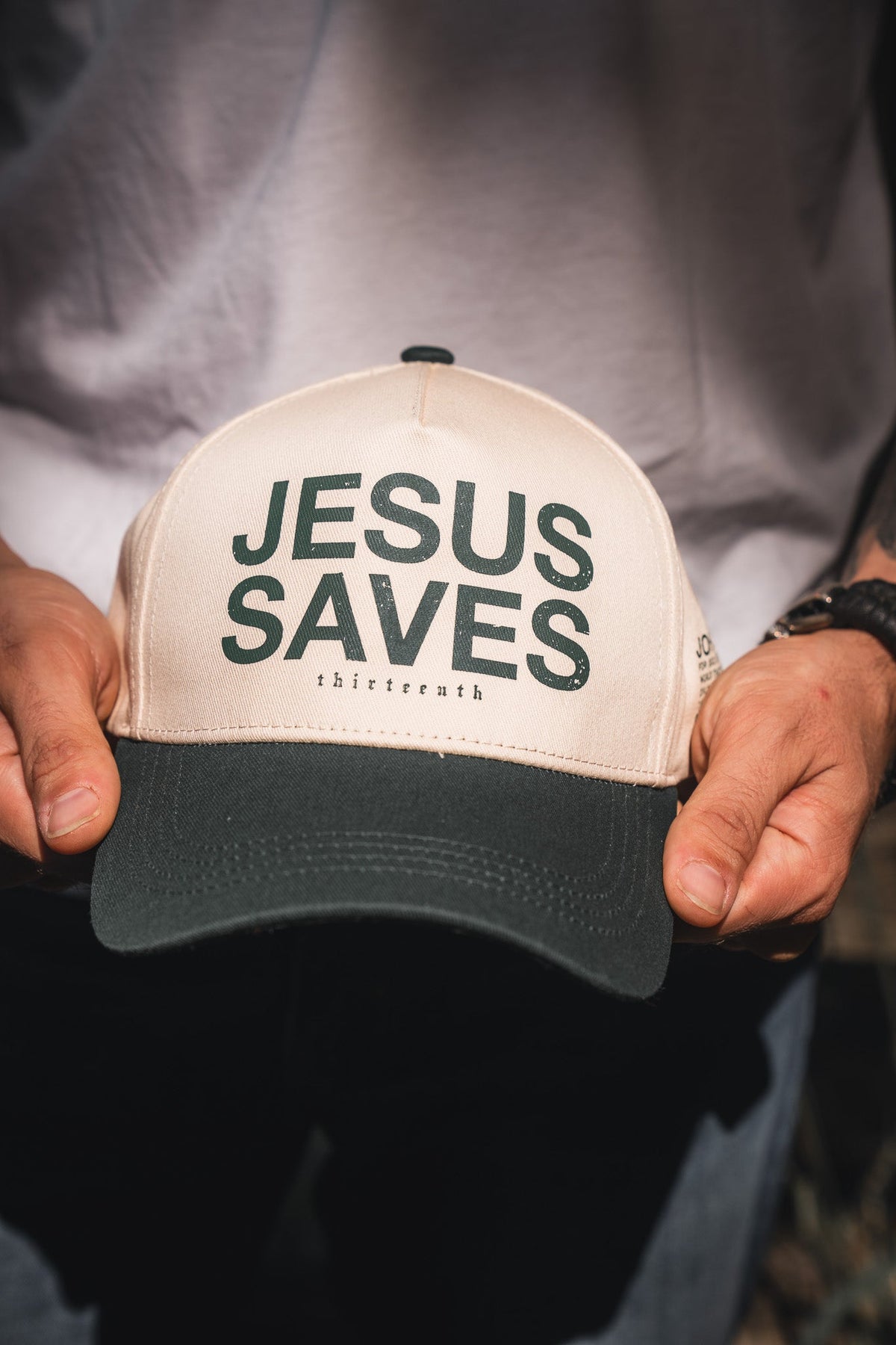 Jesus Saves Ivory Snapback