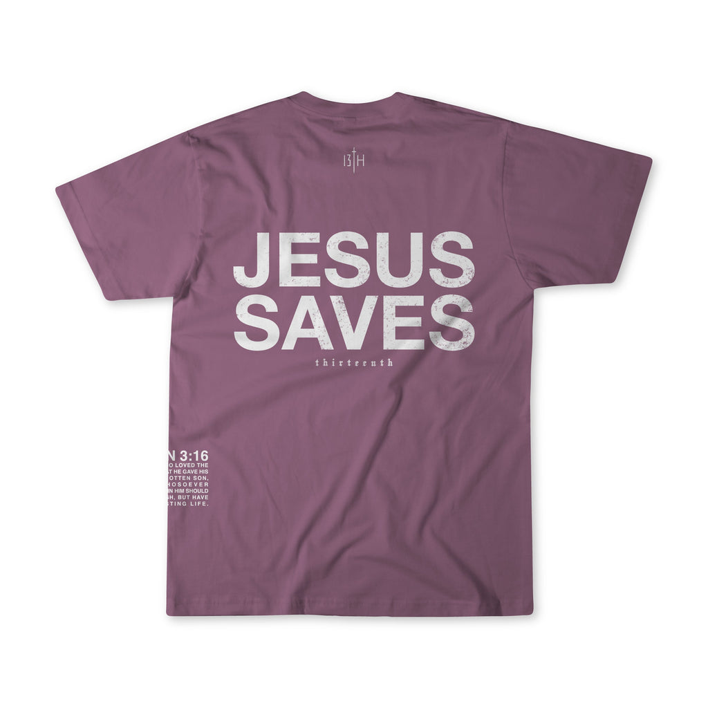 Jesus Saves Berry Tee