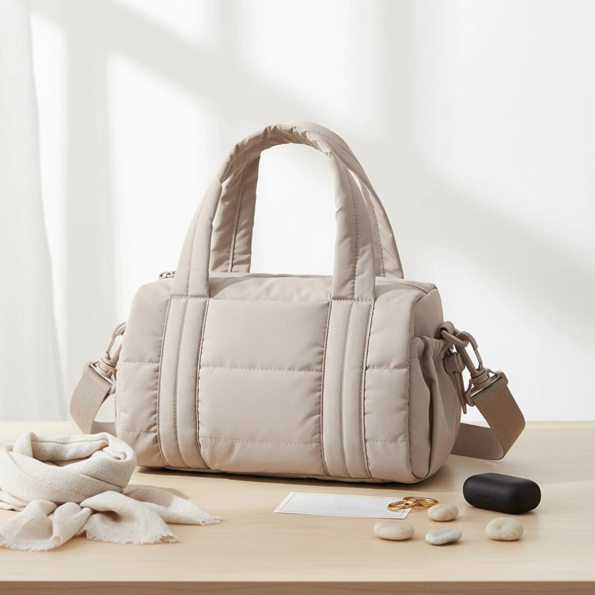 Carry It All Quilted Gym Bag