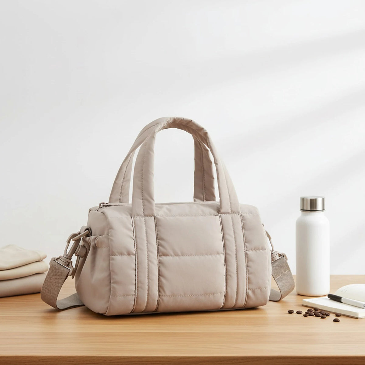 Carry It All Quilted Gym Bag