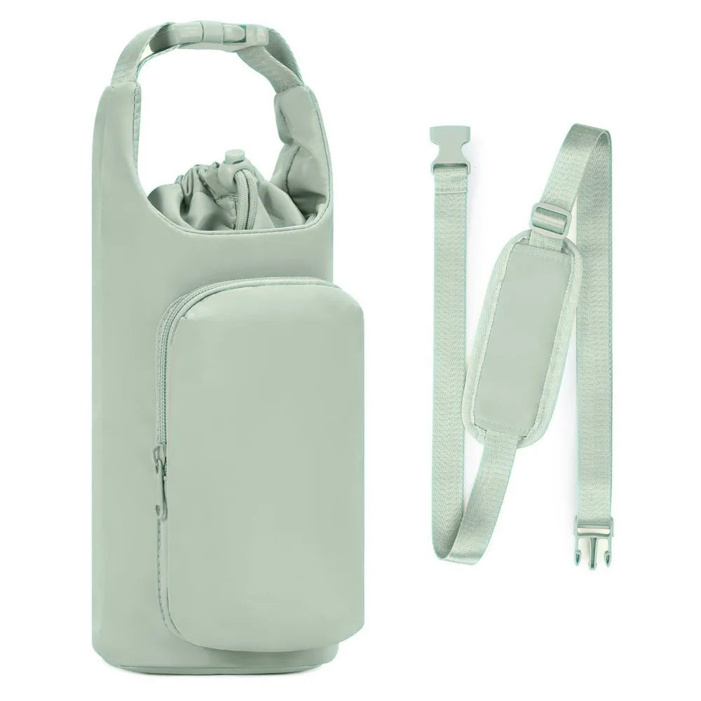 Water Bottle Carrier Bag – Adjustable Strap, Gym Accessory