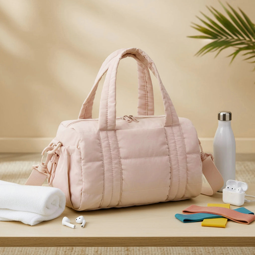 Carry It All Quilted Gym Bag