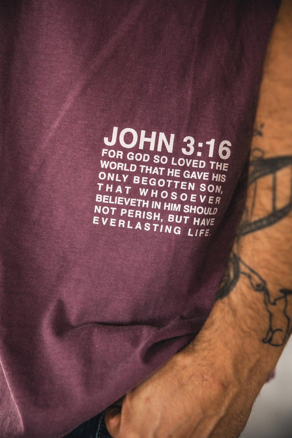 Jesus Saves Berry Tee