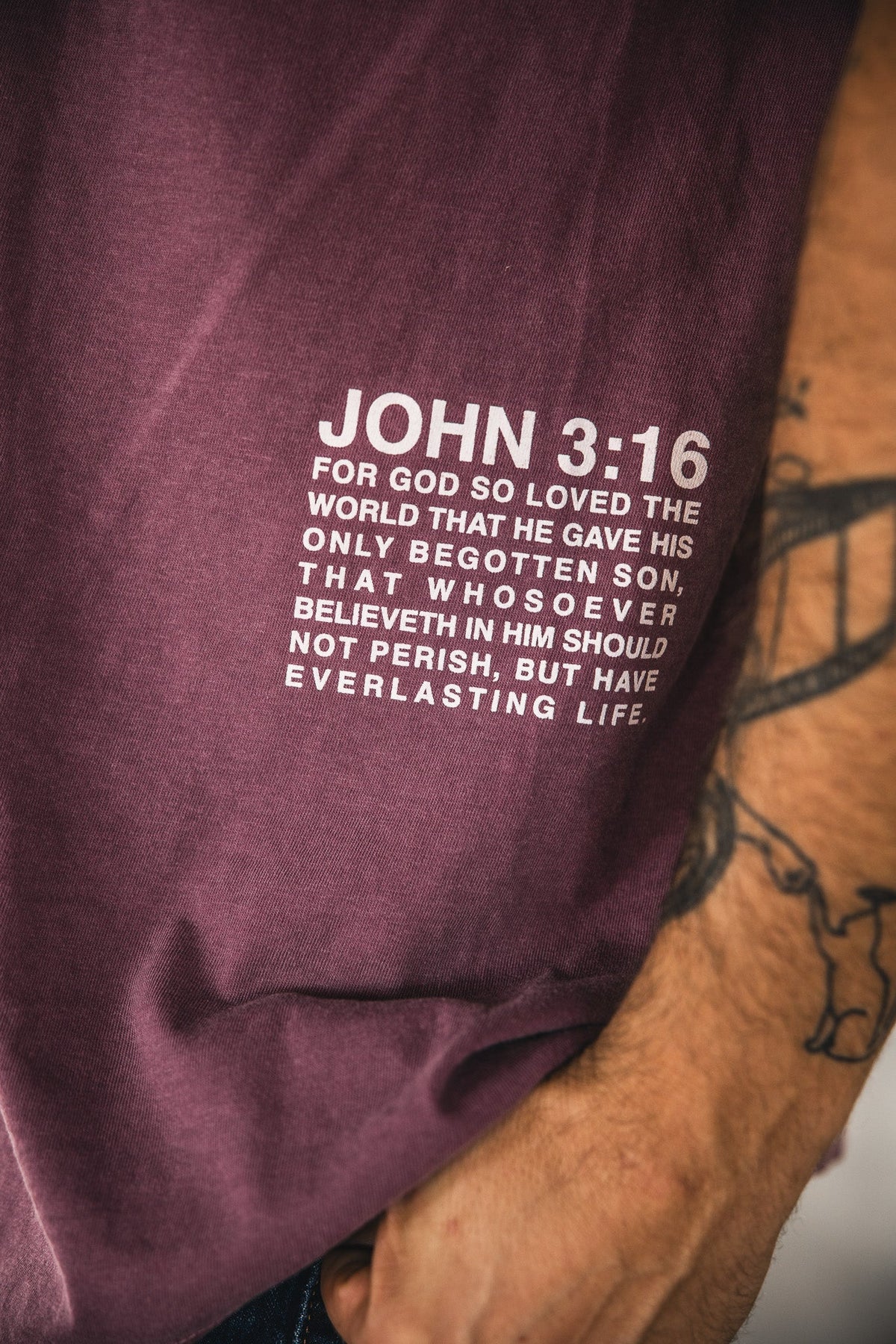 Jesus Saves Berry Tee