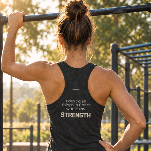 All Things in Christ tank with a more realistic back print