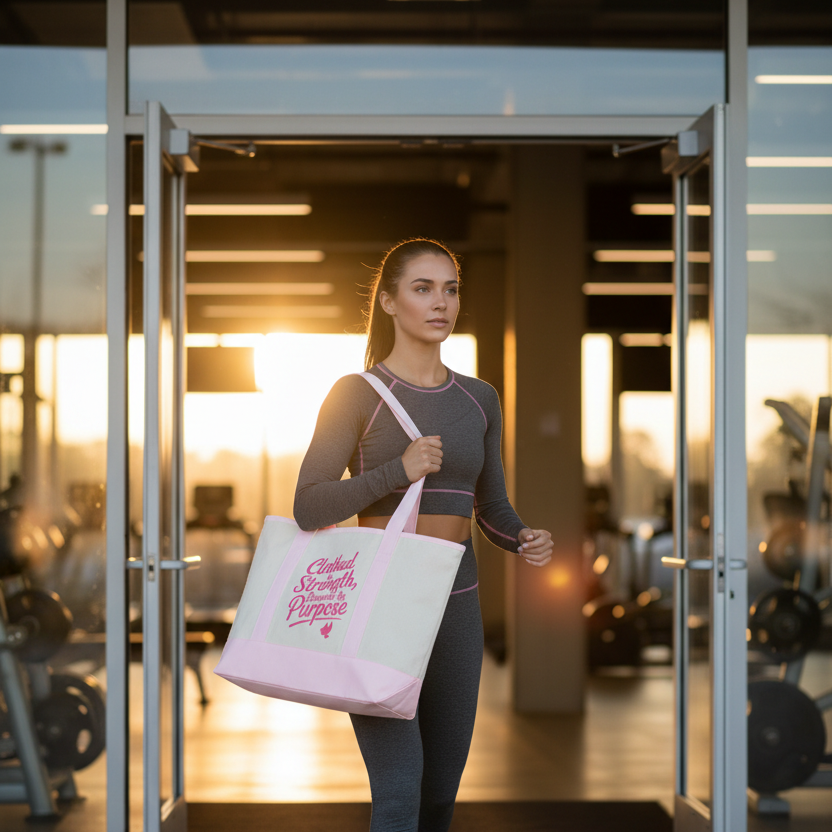 Clothed in Strength Tote - Gym Lifestyle