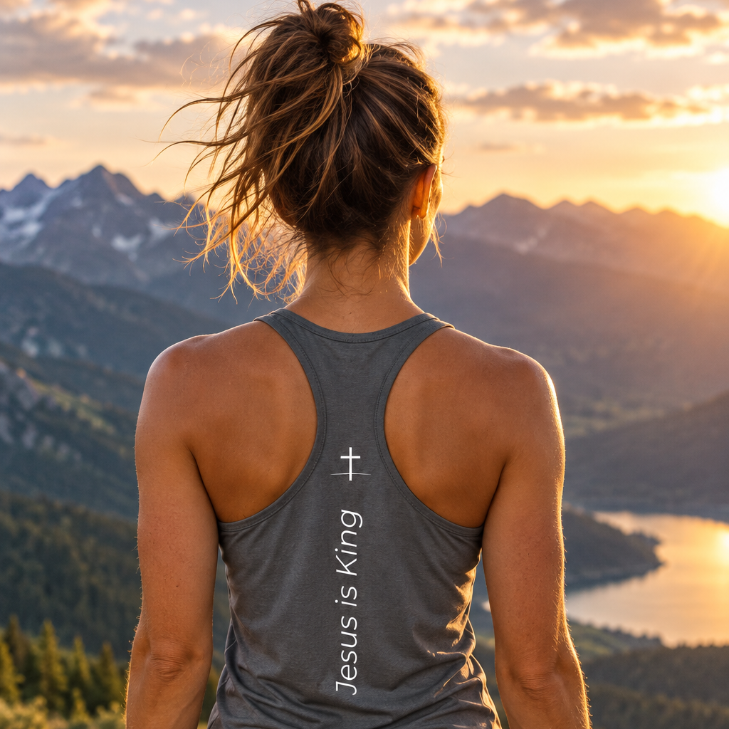 Jesus Is King Racerback – Mountain Lifestyle