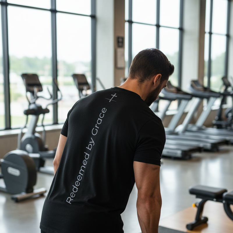 Men's Redeemed Tee - Back Lifestyle